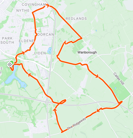 Swindon Half Marathon Route